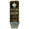 CUSTOMIZABLE Wall Mounted Wood Plaque Bottle Opener & Cap Catcher - Vintage Saloon -Endurance Sales wall mount cap catcher saloon 800