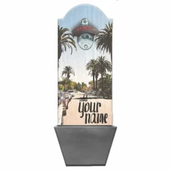 Cali Palms Custom Wooden Bottle Opener With Cap Catcher