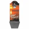 Orange Sunset Custom Wooden Bottle Opener With Cap Catcher -Endurance Sales wall mounted opener cap catcher sunset2 web