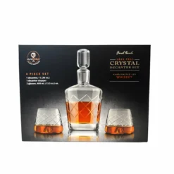 Crystal Whiskey Decanter Set -Endurance Sales wd set a