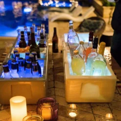 Metallic Gray Party Barge -Endurance Sales white and gray party barge drink ice holder beer 2