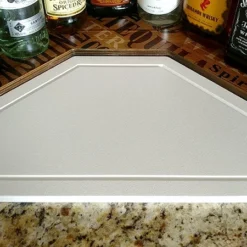 Counter Caddies™ - "LIQUOR" Themed Artwork - Corner Shelf -Endurance Sales white cutting board web d334b1f5 7a6b 446b 9e29 9ea3e7d9b38e