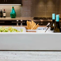 Polar White Party Barge 13 Polar White Party Barge -Endurance Sales white party barge revo kitchen counte3