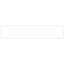 Kolorcoat™ Custom Metal Bar Sign - 24" X 5" - White