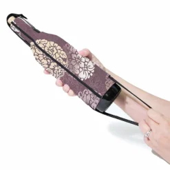 ADD YOUR NAME - Wine Bottle Cooler With Strap - Elegant Floral -Endurance Sales wine bottle coozie how to 2 1 1