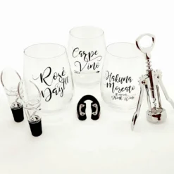 Stemless Wine Glass Gift Set For Her