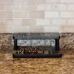 Counter Caddies™ - "WINE" Themed Artwork - Straight Shelf - 12" Length -Endurance Sales wine straight web 12 2