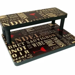Counter Caddies™ - "WINE" Themed Artwork - Straight Shelf - 12" Length