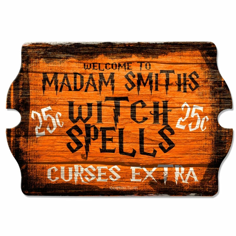 CUSTOMIZABLE Tavern Shaped Halloween Wood Sign - Witch Spells 3 CUSTOMIZABLE Tavern Shaped Halloween Wood Sign - Witch Spells