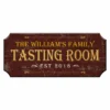 CUSTOMIZABLE Wood Plaque Sign - TASTING ROOM - Color Options 2 CUSTOMIZABLE Wood Plaque Sign - TASTING ROOM - Color Options -Endurance Sales wood bar sign plaque tasting room burgundy