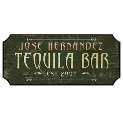 CUSTOMIZABLE Wood Plaque Sign - TEQUILA BAR - Color Options 9 CUSTOMIZABLE Wood Plaque Sign - TEQUILA BAR - Color Options -Endurance Sales wood bar sign plaque tequila bar green