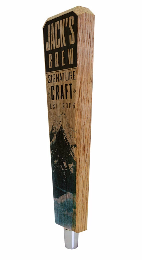Oak Wood Beer Tap Handles - Flared Shape - Mountain Brew 7 Oak Wood Beer Tap Handles - Flared Shape - Mountain Brew - Image 5