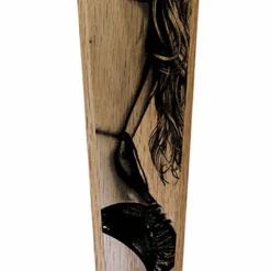 Oak Wood Beer Tap Handles - Flared Shape - I'd Tap That -Endurance Sales wood beer tap handle sexy girl 10in web