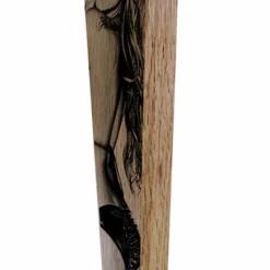 Oak Wood Beer Tap Handles - Flared Shape - I'd Tap That -Endurance Sales wood beer tap handle sexy girl 10in web angle