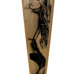 Oak Wood Beer Tap Handles - Flared Shape - I'd Tap That -Endurance Sales wood beer tap handle sexy girl 8in web