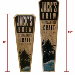 Oak Wood Beer Tap Handles - Flared Shape - Mountain Brew 11 Oak Wood Beer Tap Handles - Flared Shape - Mountain Brew -Endurance Sales wood beer tap handle web comparison