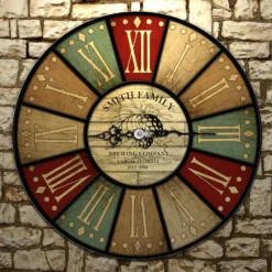 CUSTOMIZE - Rustic Wooden Clock - Brewing Company - Multiple Sizes -Endurance Sales wood clock rustic brewing co web 4