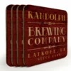 Wooden Round Square - Customizable - Brewing Company - Set Of 4 -Endurance Sales wood coasters brewing web 800