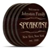 Wooden Round Coasters - Customizable - Speakeasy Theme - Set Of 4 -Endurance Sales wood coasters custom main shot speakeasy customize
