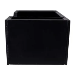 Wooden Bar Napkin & Straw Caddy - BLACK -Endurance Sales wood napkin caddy bar black 3