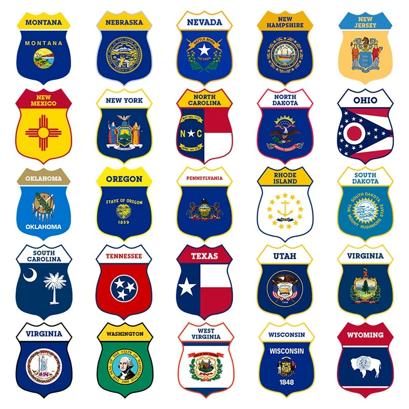 CUSTOMIZABLE Wood Shield Plaque - US State Flags - Every State Available - Two Sizes 6 CUSTOMIZABLE Wood Shield Plaque - US State Flags - Every State Available - Two Sizes - Image 4