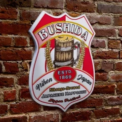 CUSTOMIZABLE Wood Shield Plaque - Heritage Beer Tavern Sign - Many Options Available - Two Sizes -Endurance Sales wood shield plaque sign customize add your name personalize beer japan