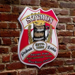 CUSTOMIZABLE Wood Shield Plaque - Heritage Beer Tavern Sign - Many Options Available - Two Sizes -Endurance Sales wood shield plaque sign customize add your name personalize beer poland