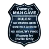 CUSTOMIZABLE Wood Shield Plaque - Man Cave - MULTIPLE COLORS - Two Sizes -Endurance Sales wood shield plaque sign customize add your name personalize man cave main