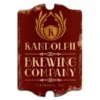 Custom Tavern Shaped Wood Bar Sign - Brewing Company (Red) -Endurance Sales wood tavern sign brewing company 800