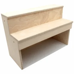 Wood Under Storage Liquor Shelves - 2 Tier - Natural (Multiple Sizes Available!) -Endurance Sales wood under storage liquor shelf 2 tier step natural 18in angle