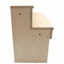 Wood Under Storage Liquor Shelves - 2 Tier - Natural (Multiple Sizes Available!) -Endurance Sales wood under storage liquor shelf 2 tier step natural 18in side