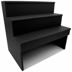 Wood Under Storage Liquor Shelves - 3 Tier - Black (Multiple Sizes Available!) -Endurance Sales wood under storage liquor shelf 3 tier step black 18in angle