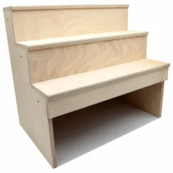 Wood Under Storage Liquor Shelves - 3 Tier - Natural (Multiple Sizes Available!) -Endurance Sales wood under storage liquor shelf 3 tier step natural 18in angle