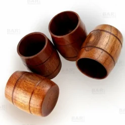 Wood Barrel Shots - 2 Oz - Set Of 4 -Endurance Sales wood barrel shots set of 4 bpc 800