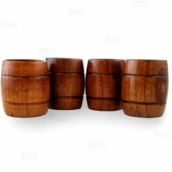 Wood Barrel Shots - 2 Oz - Set Of 4 -Endurance Sales wood barrel shots set of 4 bpc 800 3