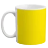 Custom Coffee Mug - Yellow - 11 Ounce -Endurance Sales yellow background coffee mug designer left