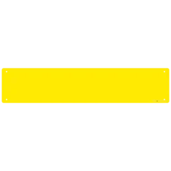 Kolorcoat™ Custom Metal Bar Sign - 24" X 5" - Yellow