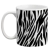 Custom Coffee Mug - Zebra - 11 Ounce -Endurance Sales zebra background coffee mug designer left 2